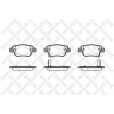 1058 002-SX STELLOX Комплект тормозных колодок, дисковый тормоз