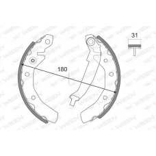 152-2006 WEEN Комплект тормозных колодок