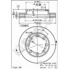 BS 8333 BRECO Тормозной диск
