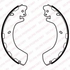 LS2057 DELPHI Комплект тормозных колодок