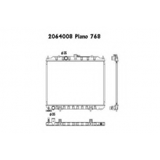 2064008 ORDONEZ Радиатор, охлаждение двигателя
