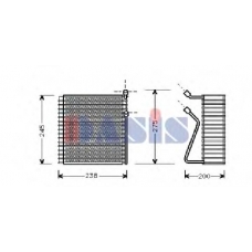 820420N AKS DASIS Испаритель, кондиционер