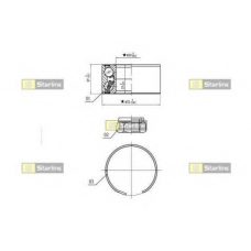 LO 03596 STARLINE Комплект подшипника ступицы колеса