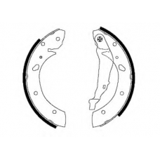 MSK229 MINTEX Комплект тормозных колодок