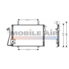 43005221 VAN WEZEL Конденсатор, кондиционер