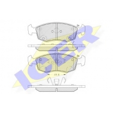 182225 ICER Комплект тормозных колодок, дисковый тормоз