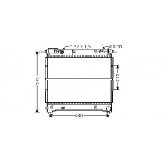 SZ2070 AVA Радиатор, охлаждение двигателя