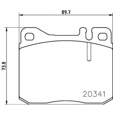 8DB 355 017-431 HELLA Комплект тормозных колодок, дисковый тормоз