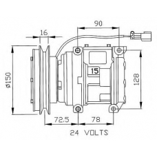 32243 NRF Компрессор, кондиционер