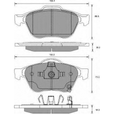 AC698581D AC Delco Комплект тормозных колодок, дисковый тормоз