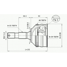 C.114 STATIM Шарнирный комплект, приводной вал