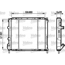 732474 VALEO Радиатор, охлаждение двигателя