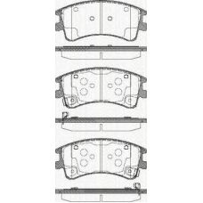 8110 50013 TRISCAN Комплект тормозных колодок, дисковый тормоз