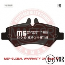 13046038372N-SET-MS MASTER-SPORT Комплект тормозных колодок, дисковый тормоз
