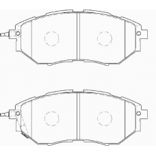 FD7307A NECTO Комплект тормозных колодок, дисковый тормоз