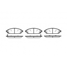 P10733.02 WOKING Комплект тормозных колодок, дисковый тормоз