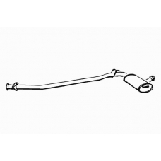 12255 WALKER Средний глушитель выхлопных газов