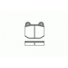 0014 00 KAWE Комплект тормозных колодок, дисковый тормоз