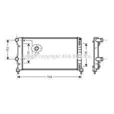 FTA2250 AVA Радиатор, охлаждение двигателя