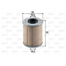 587907 VALEO Топливный фильтр