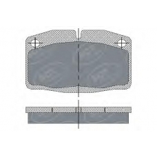 SP 105 SCT Комплект тормозных колодок, дисковый тормоз