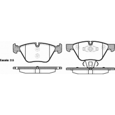 P11523.10 WOKING Комплект тормозных колодок, дисковый тормоз