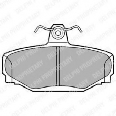 LP637 DELPHI Комплект тормозных колодок, дисковый тормоз
