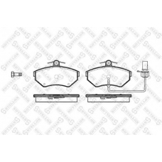 642 012B-SX STELLOX Комплект тормозных колодок, дисковый тормоз