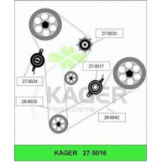 27-5016 KAGER Комплект ремня грм