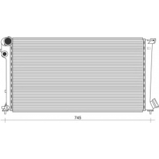 350213864000 MAGNETI MARELLI Радиатор, охлаждение двигателя