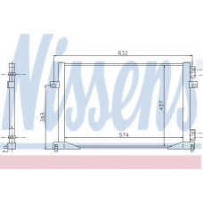 94672 NISSENS Конденсатор, кондиционер