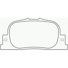 MDB2084 MINTEX Комплект тормозных колодок, дисковый тормоз