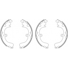 8DB 355 003-331 HELLA Комплект тормозных колодок
