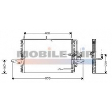 18005177 VAN WEZEL Конденсатор, кондиционер