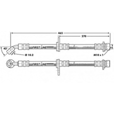 FBH6781 FIRST LINE Тормозной шланг