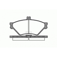 0574.00 REMSA Комплект тормозных колодок, дисковый тормоз