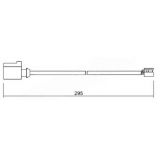 WI0702 BREMSI Сигнализатор, износ тормозных колодок