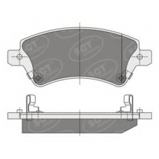 SP 351 SCT Комплект тормозных колодок, дисковый тормоз
