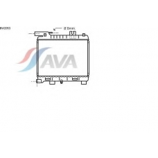 BW2053 AVA Радиатор, охлаждение двигателя