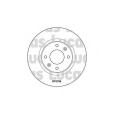 DF2796 TRW Тормозной диск