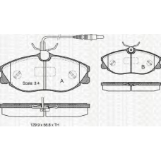 8110 28014 TRISCAN Комплект тормозных колодок, дисковый тормоз