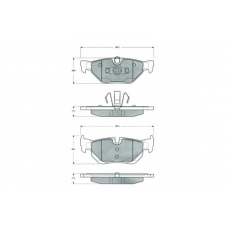 PF1436 PROCODIS FRANCE Комплект тормозных колодок, дисковый тормоз