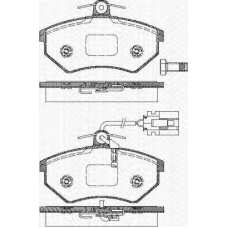 8110 29976 TRISCAN Комплект тормозных колодок, дисковый тормоз