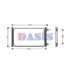082018N AKS DASIS Конденсатор, кондиционер