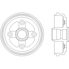 MBD192 MINTEX Тормозной барабан
