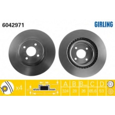 6042971 GIRLING Тормозной диск