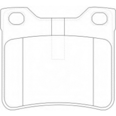 AKD-0265 ASVA Комплект тормозных колодок, дисковый тормоз