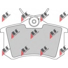 36623/1 ABS Комплект тормозных колодок, дисковый тормоз