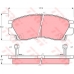 GDB998 TRW Комплект тормозных колодок, дисковый тормоз