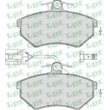 05P495 LPR Комплект тормозных колодок, дисковый тормоз